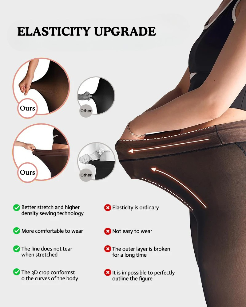 Translucent Fleece Lined Tights